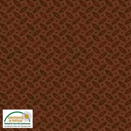 Tissu faux uni - Filippa's Line - noyau brun