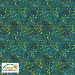 Tissu faux uni - Filippa's Line - cyclone bleu canard