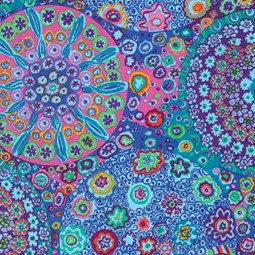 Tissu Kaffe Fassett - PWGP92-AQUA - Millefiore aqua