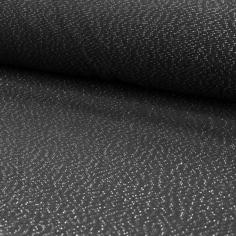 Tissu d'ameublement jacquard - Cubex noir or