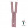 Fermeture à glissière non séparable polyester n°2 - Vieux rose : Taille - 15 cm