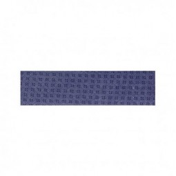 Biais fantaisie - Impression chemise bleu 20 mm