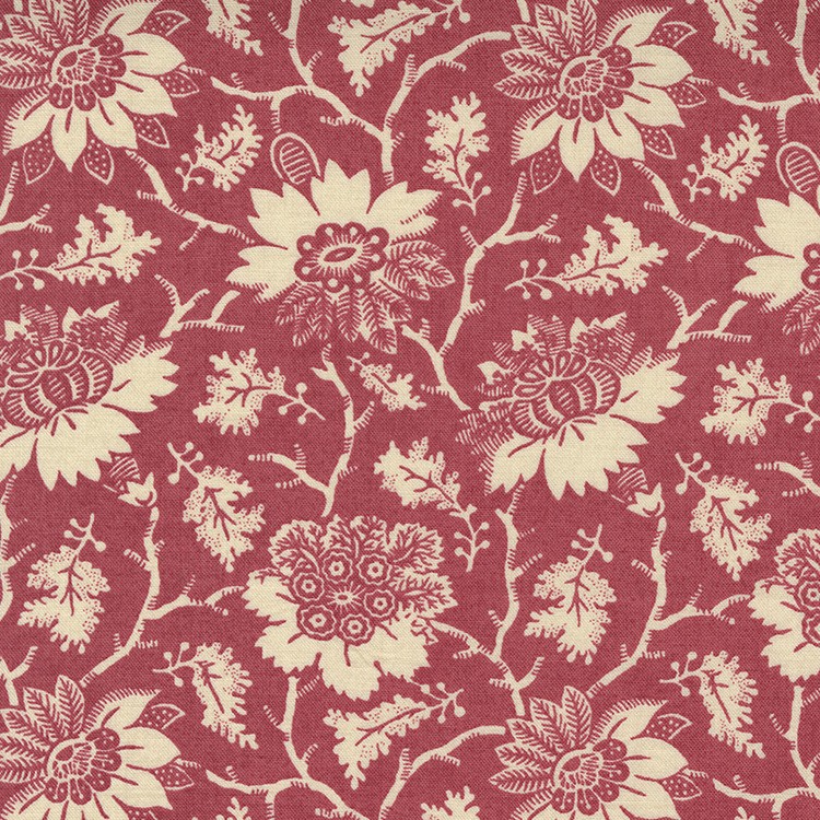 Tissu Frenche General - La vie bohème - Damask Jacobean Antique Red