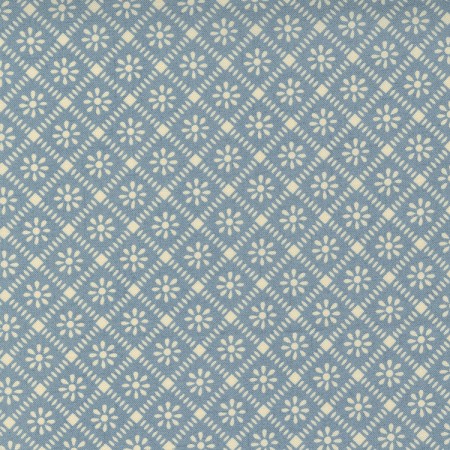Tissu Frenche General - La vie bohème - Floral Check Blender light blue