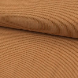 Tissu japonais coton épais - Rayures fines sienne