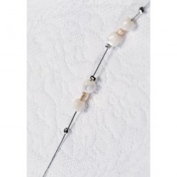 Lot de perles à écraser argenté