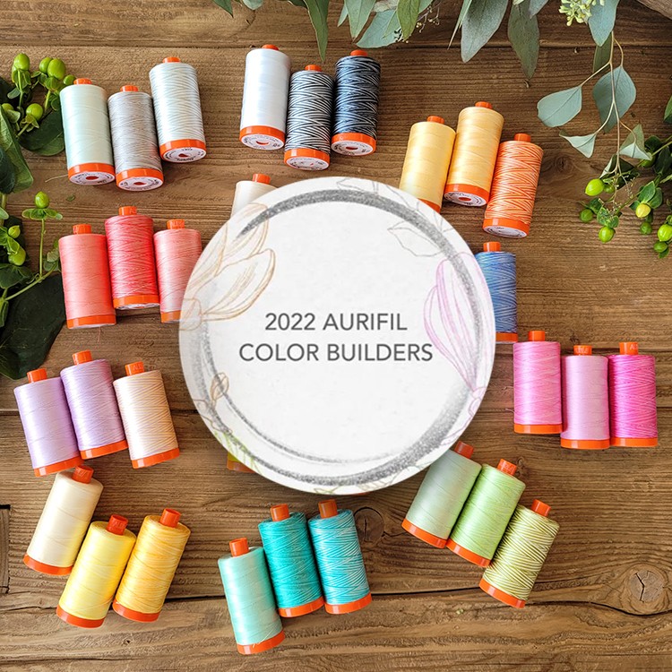 Color builders Aurifil 2022 - Flora Bom