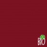 Tissu Bord-côte biologique - Lisse rouge foncé