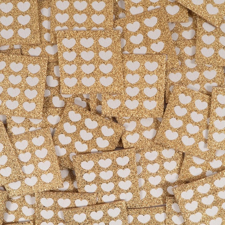 Étiquettes fantaisies Ikatee - Coeurs écrus