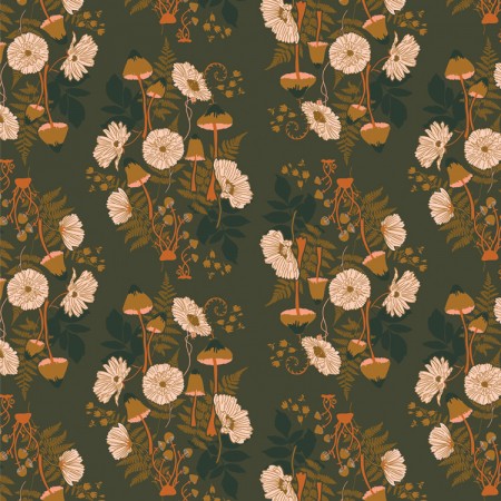 Art Gallery Fabrics - Wild forgotten - Fern & Fungus Acorn