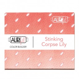 Color builders Aurifil 2022 - Février : Stinking corpse lily