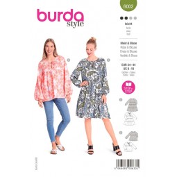 Patron Burda 6002 - Robe ou blouse légère