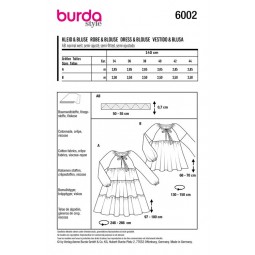 Patron Burda 6002 - Robe ou blouse légère