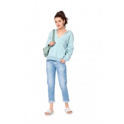 Patron Burda 6012 - Sweat-shirt ou robe à capuche