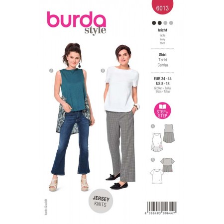 Patron Burda 6013 - T-shirt