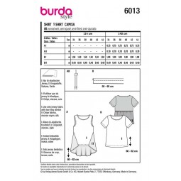 Patron Burda 6013 - T-shirt