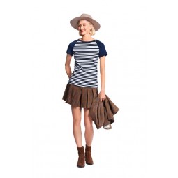 Patron Burda 6028 - T-shirt cintré, manches raglan
