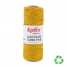 Macramé Cord Fine de Katia : Couleurs - 208 - Jaune tournesol