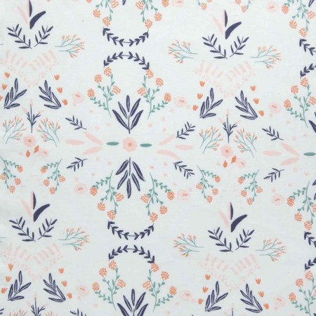 Tissu Katia fabrics - Popeline de coton - Birth flowers