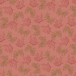 Tissu Michelle Yeo - Lille - Leaf toss pink