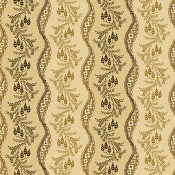 Tissu Michelle Yeo - Lille - Serpentine ribbons caramel