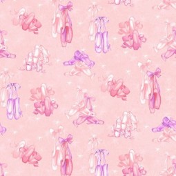 Tissu Color principe - Prima Ballerina - Slipper Toss