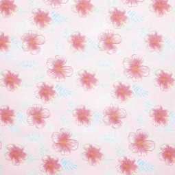 Tissu Katia fabrics - Popeline de coton - Hibiscus