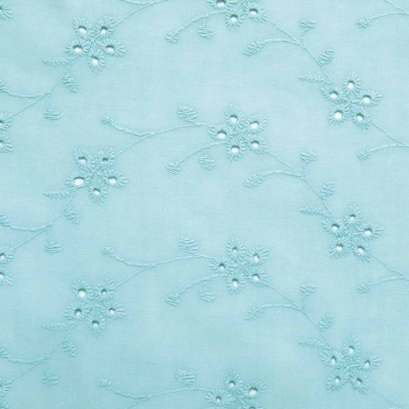 Tissu Katia fabrics - Broderie anglaise - Aruba blue Tissu Katia fabrics - Broderie anglaise - Aruba blue