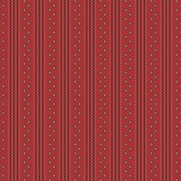 Tissu Renée Nanneman - Veranda - Crimson Tufted stripe