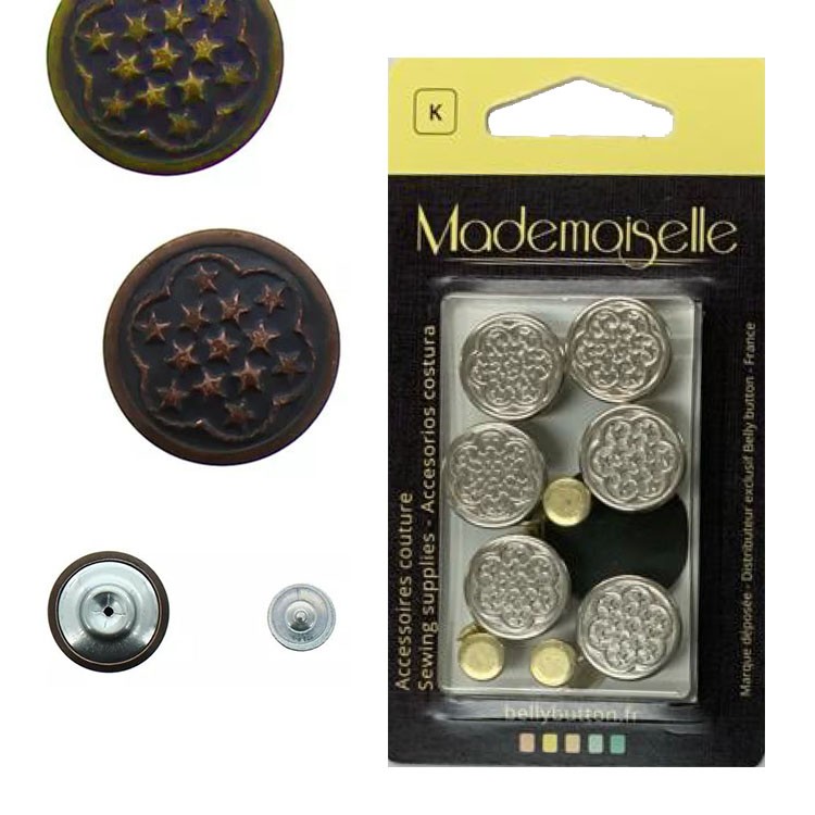 Boutons jeans 17 mm Mademoiselle