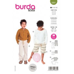 Patron Burda 9261 - Pantalon et pull estivaux
