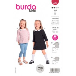 Patron Burda 9262 - Robe enfant indémodable