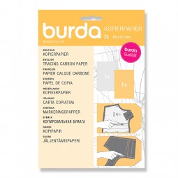 Papier calque carbone blanc et jaune Burda