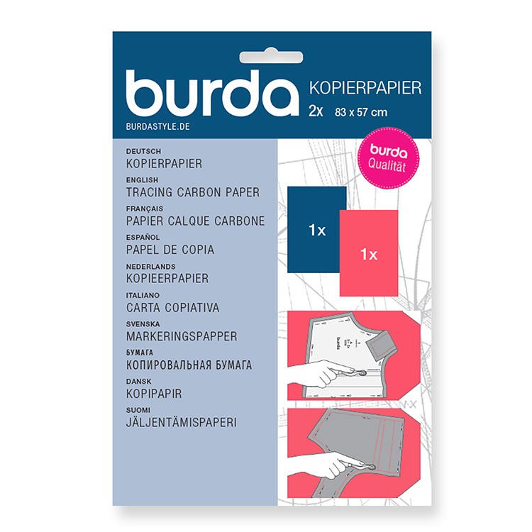 Papier de soie patron Burda - 5 feuilles - Les Accessoires de