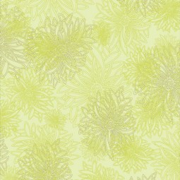 Art Gallery Fabrics - Floral elements - green glow