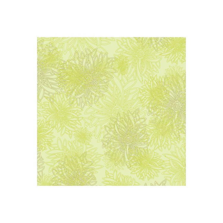 Art Gallery Fabrics - Floral elements - green glow