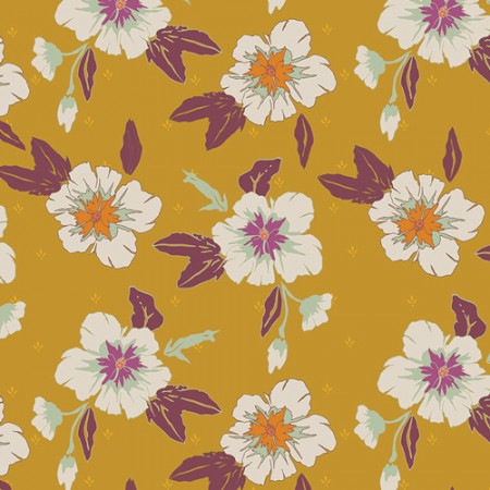 Art Gallery Fabrics - Season and spice - Bountiful Daisies Cherry