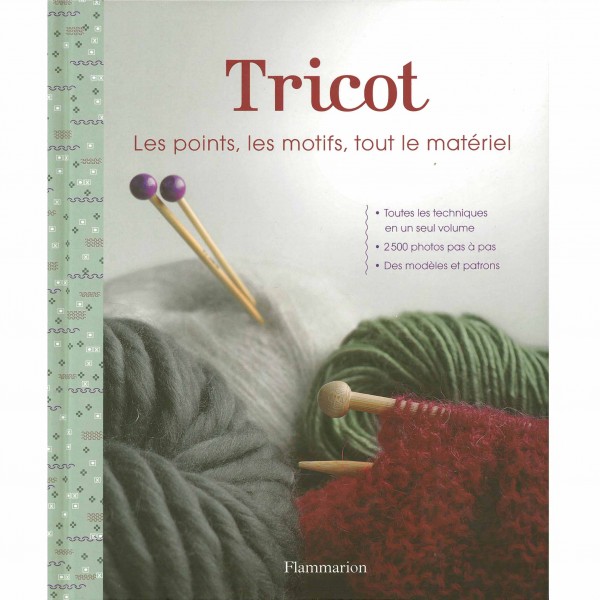 Livre : Tricot - Les points, les motifs, tout le matériel