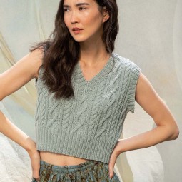 Kit de tricot - Débardeur torsades - Quattro