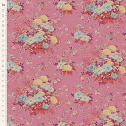 Tissu Tilda - Chic escape - Wildgarden Pink