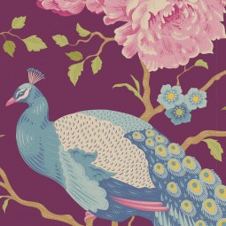 Tissu Tilda - Chic escape - Peacock Tree Grape