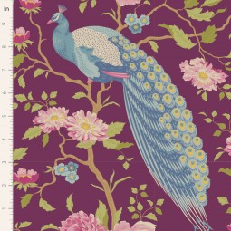 Tissu Tilda - Chic escape - Peacock Tree Grape