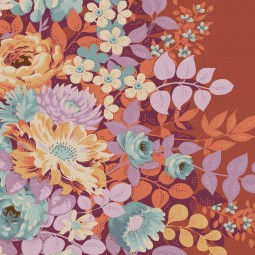 Tissu Tilda - Chic escape - Whimsyflower Rust