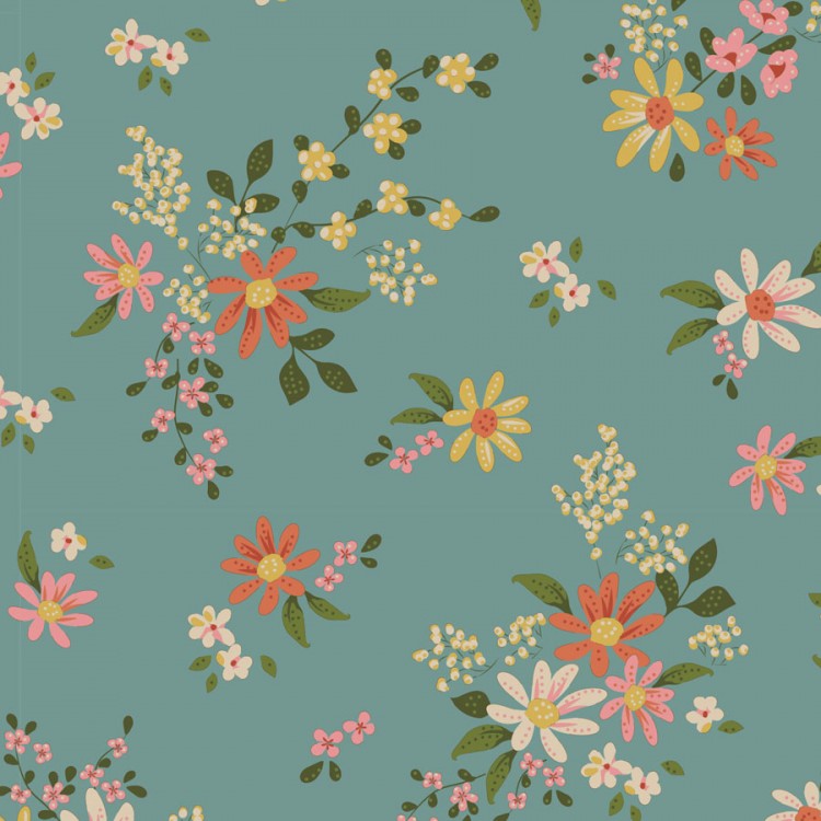 Tissu Tilda - Chic escape - Daisyfield Teal