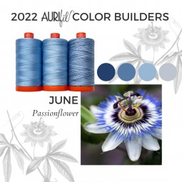 Color builders Aurifil 2022 - Juin : PassionFlower