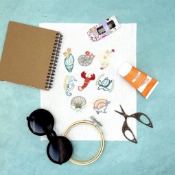Kit de broderie - Easy custo - Vacances à la mer