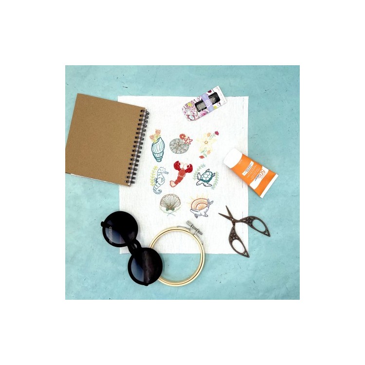 Kit de broderie - Easy custo - Vacances à la mer