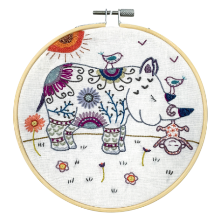 Kit de broderie - Filipo le rhino Kit de broderie - Filipo le rhino