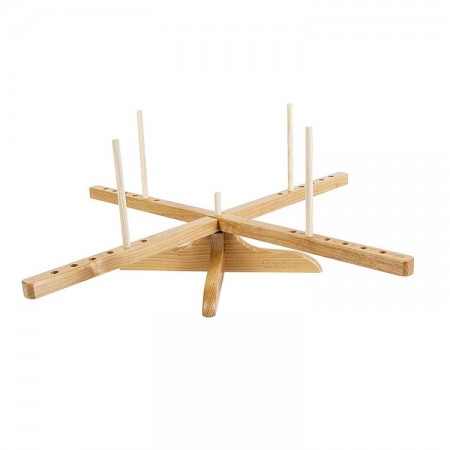 Dévidoir pour laine en bois sur table amish chiaogoo Dévidoir pour laine en bois sur table amish chiaogoo