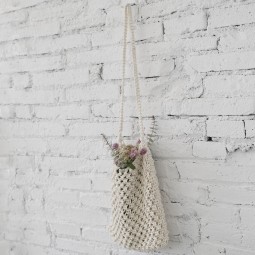Kit loisirs créatif - Shopping love bag en macramé
